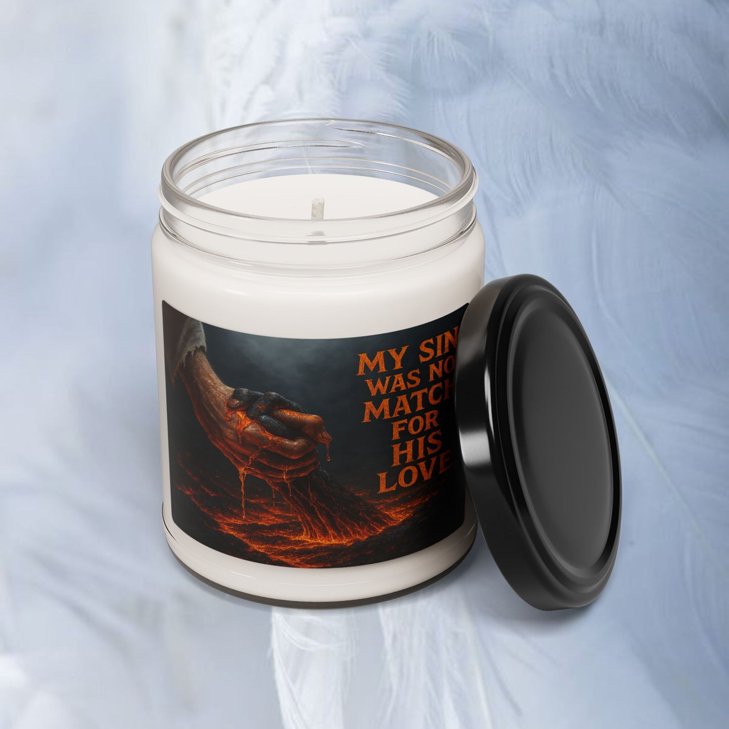 MY SIN WAS NO MATCH FOR HIS LOVE - SOY CANDLE