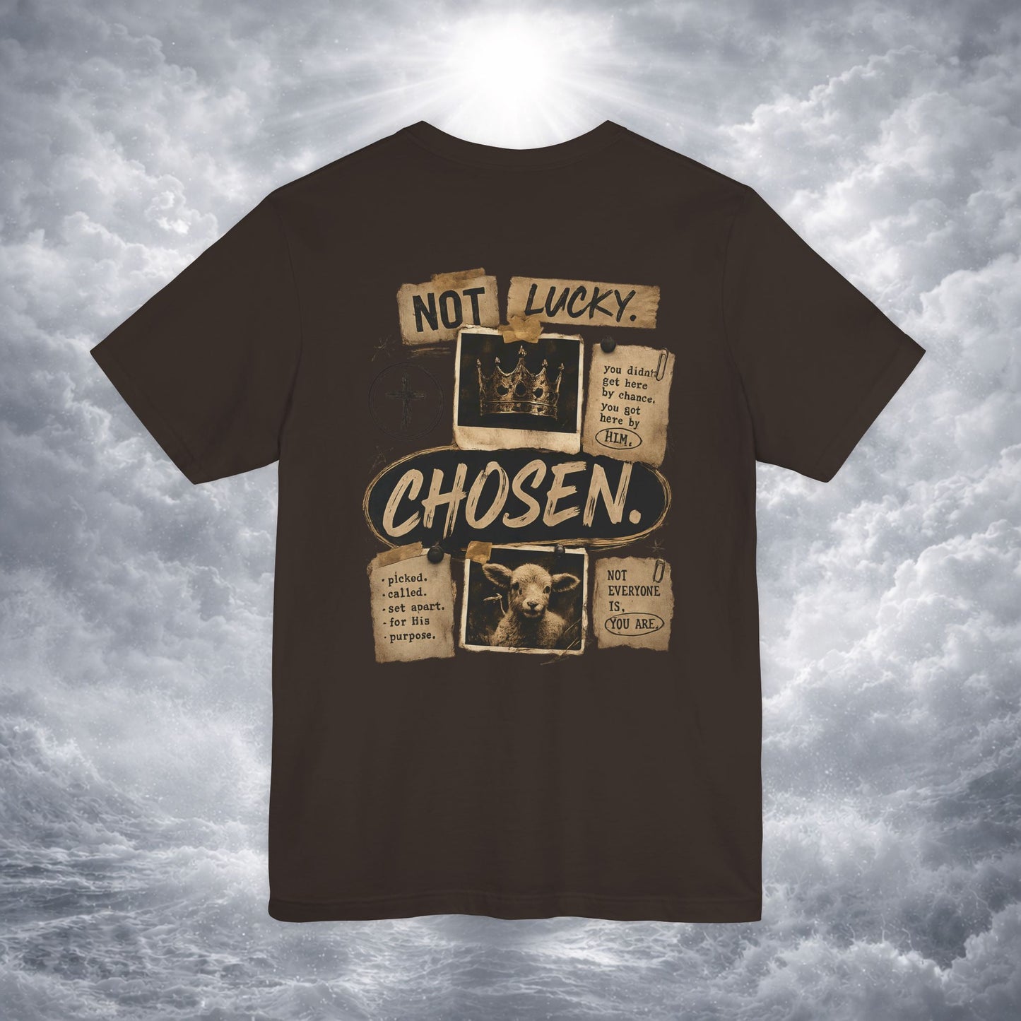 Not Lucky. Chosen. | Christian Graphic Tee | 1 Peter 2:9