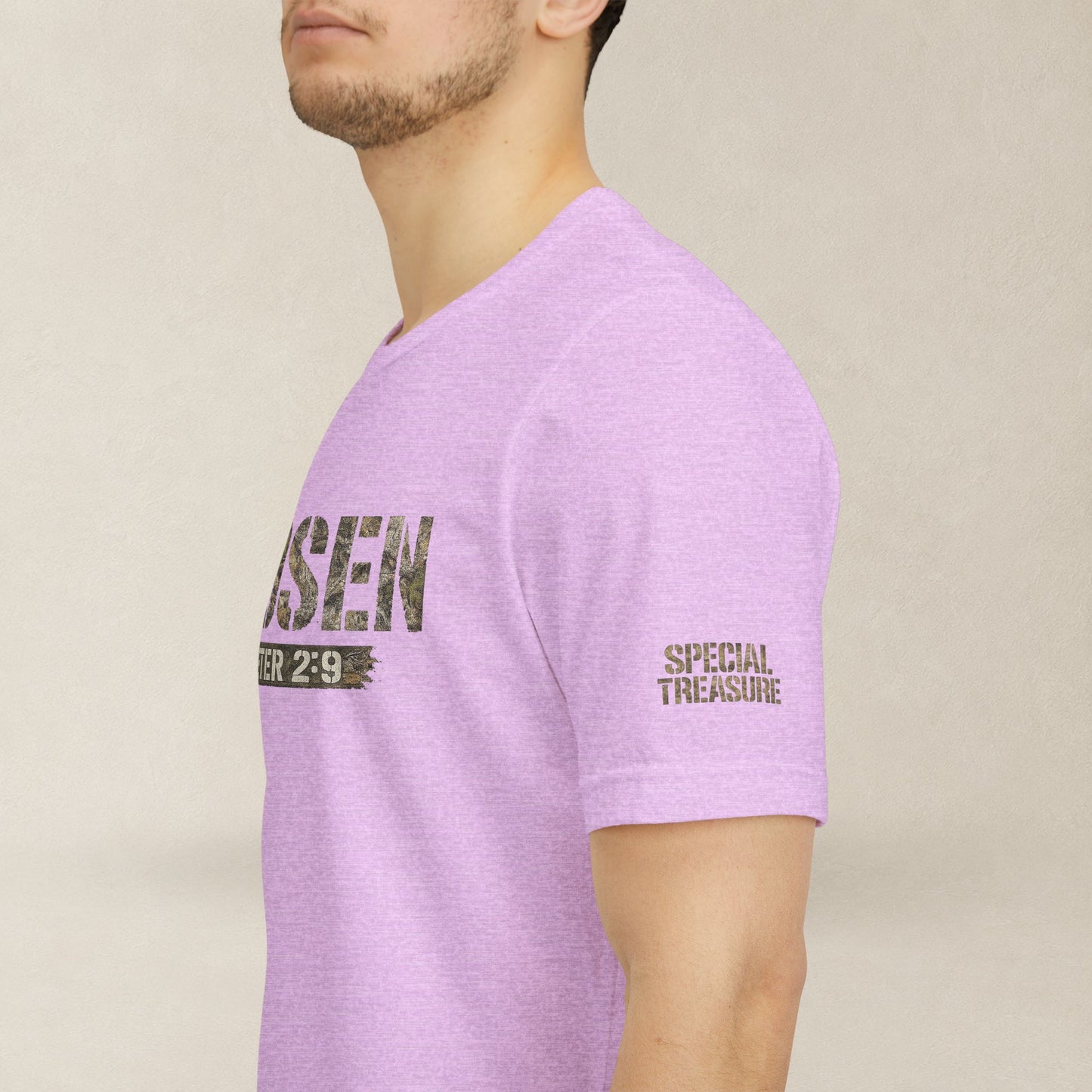CHOSEN Camo Tee, Royal Priesthood, Special Treasure | 1 Peter 2:9 Christian Apparel