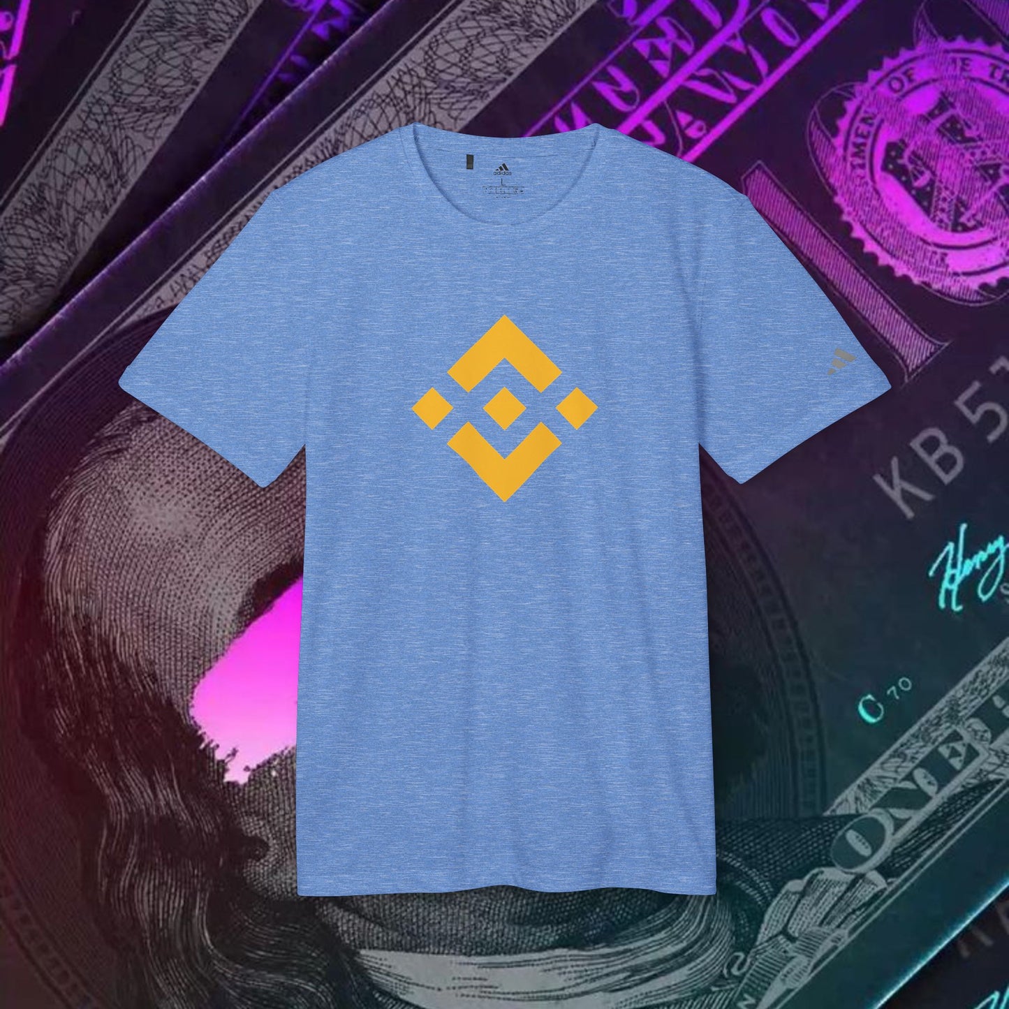 adidas® Unisex Sport T-shirt ( Binance - BNB ) big logo