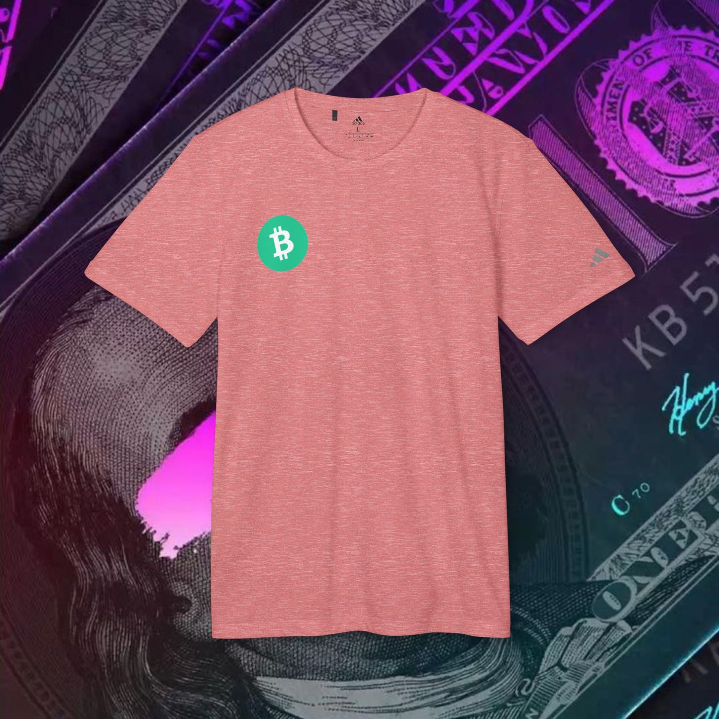 adidas® Unisex Sport T-shirt ( Bitcoin Cash - BCH )