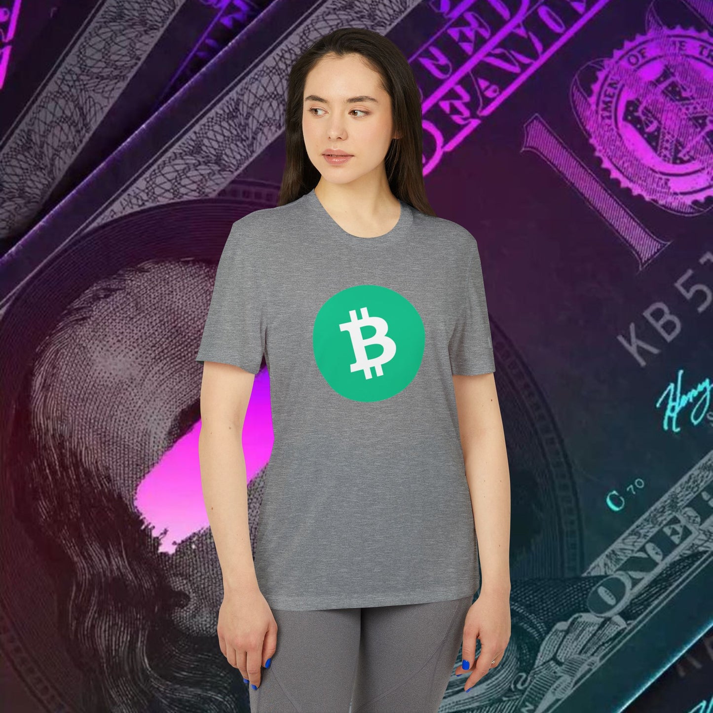 adidas® Unisex Sport T-shirt ( Bitcoin Cash - BCH ) big logo