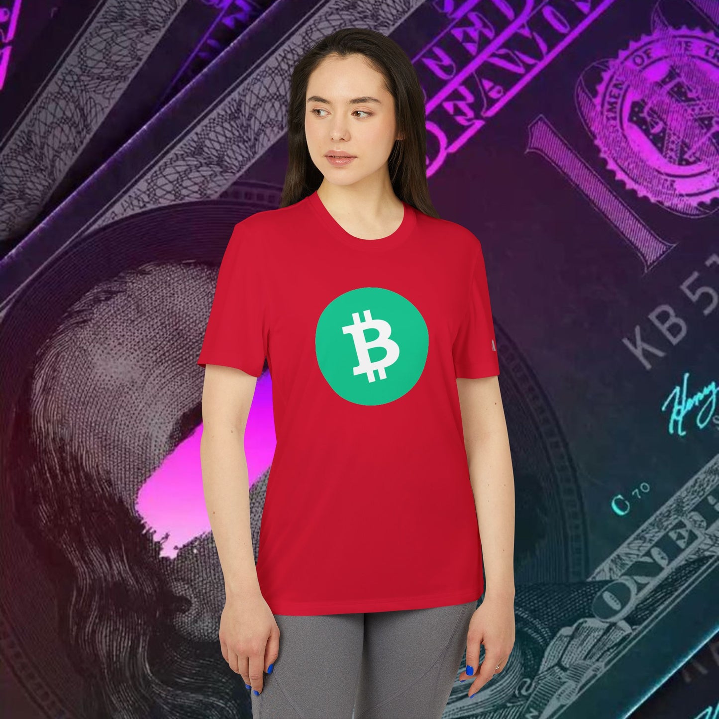 adidas® Unisex Sport T-shirt ( Bitcoin Cash - BCH ) big logo