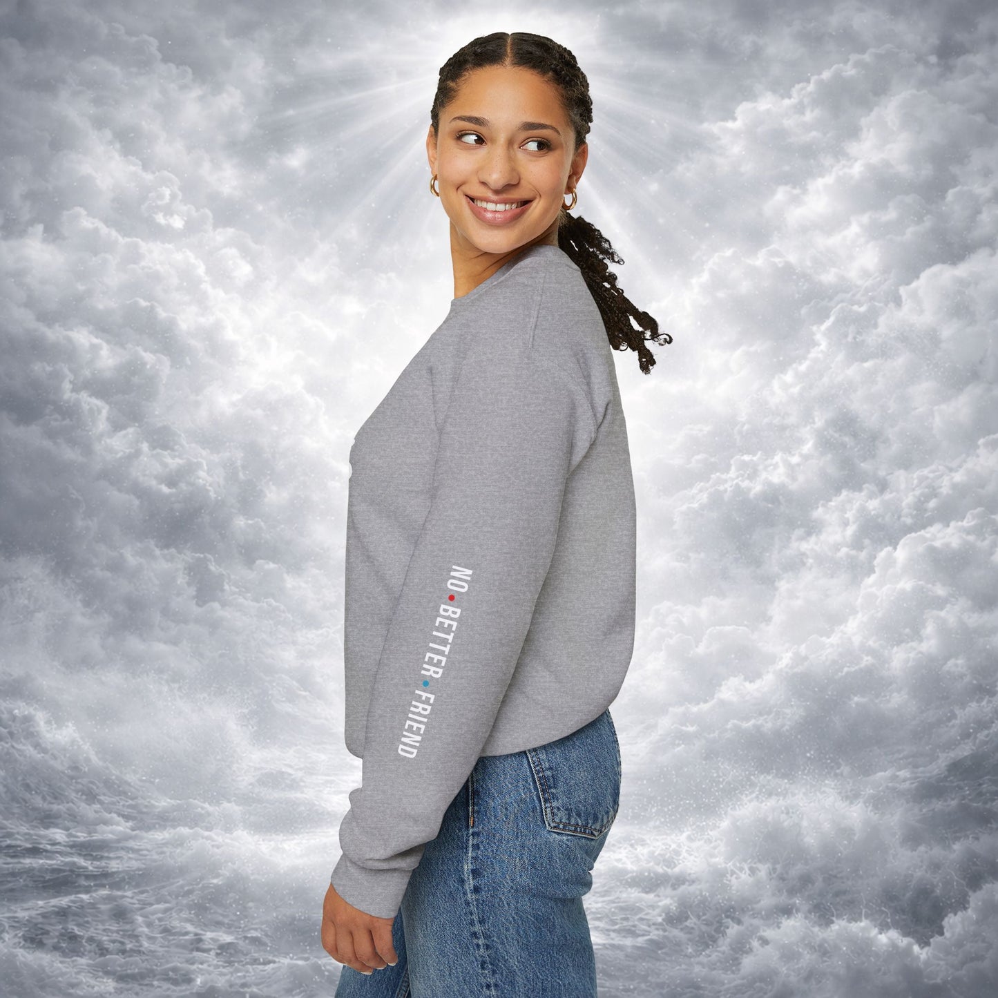 JESUS Crewneck Sweatshirt | Christian Streetwear | Faith Apparel