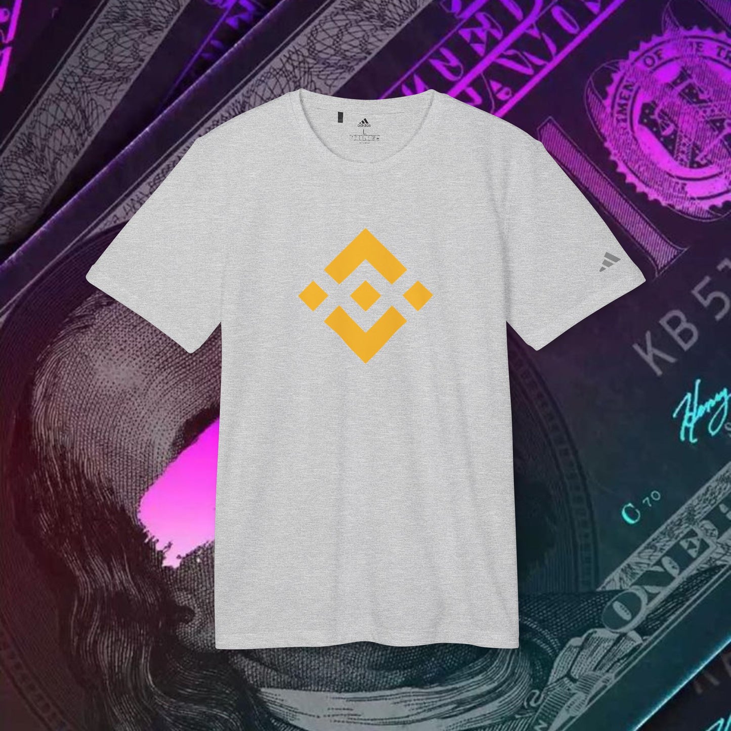 adidas® Unisex Sport T-shirt ( Binance - BNB ) big logo