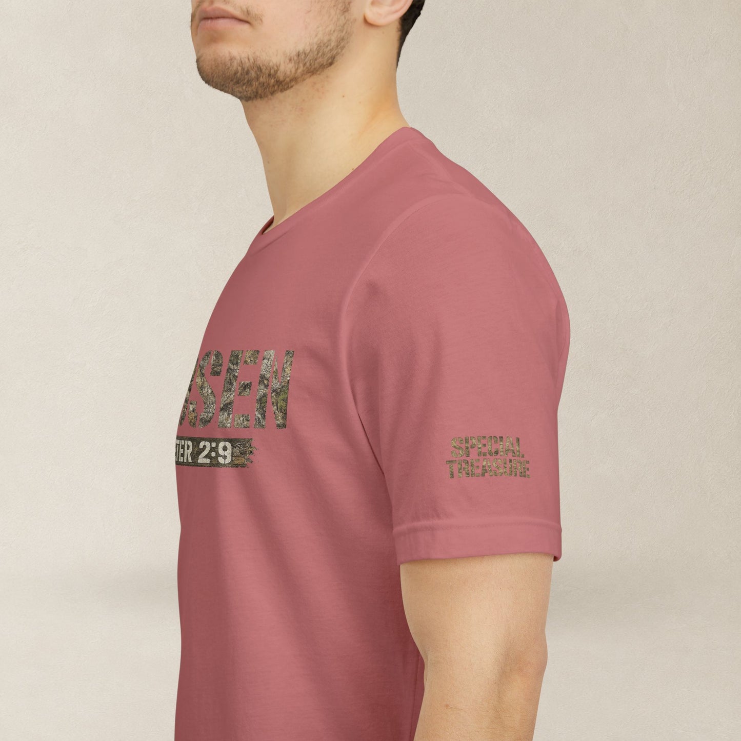 CHOSEN Camo Tee, Royal Priesthood, Special Treasure | 1 Peter 2:9 Christian Apparel