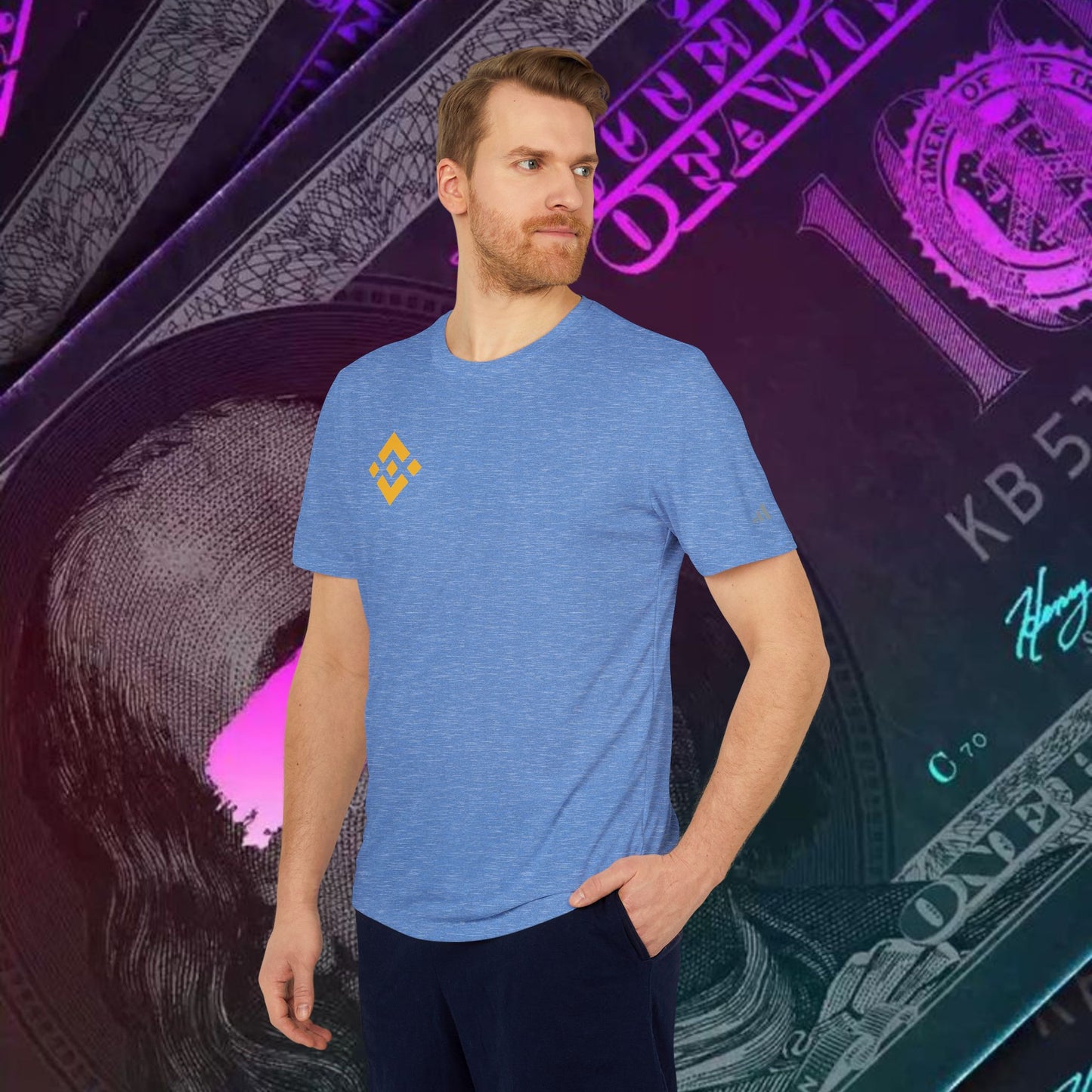 adidas® Unisex Sport T-shirt ( Binance - BNB)