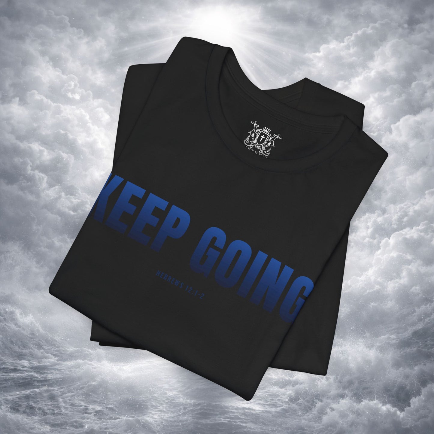 KEEP GOING Run With Endurance | Christian Tee | Hebrews 12: 1-2