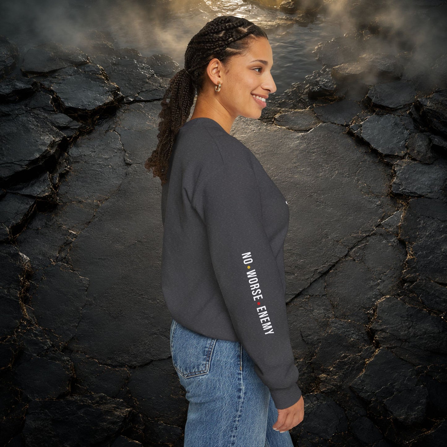 JESUS Crewneck Sweatshirt | Christian Streetwear | Faith Apparel