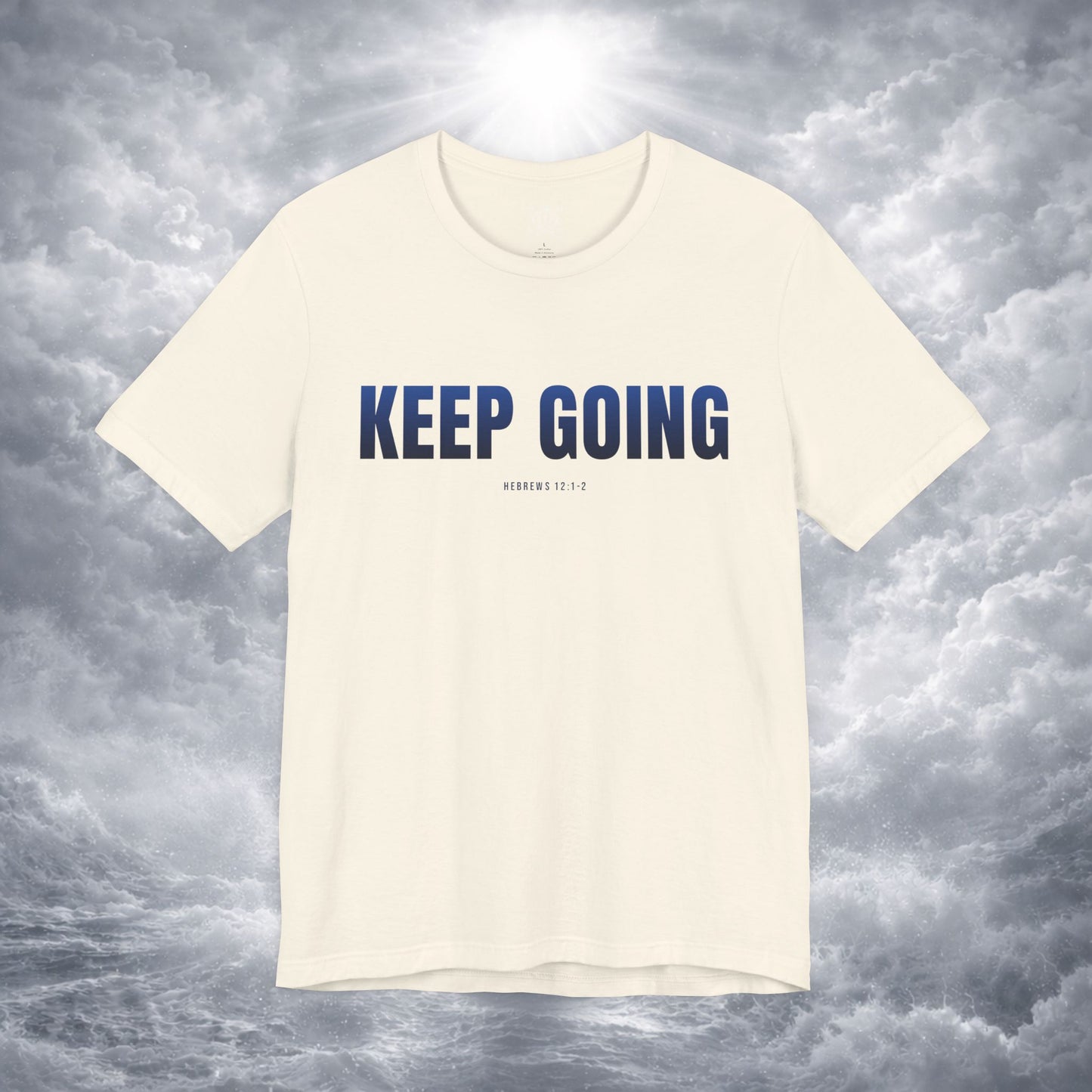 KEEP GOING Run With Endurance | Christian Tee | Hebrews 12: 1-2