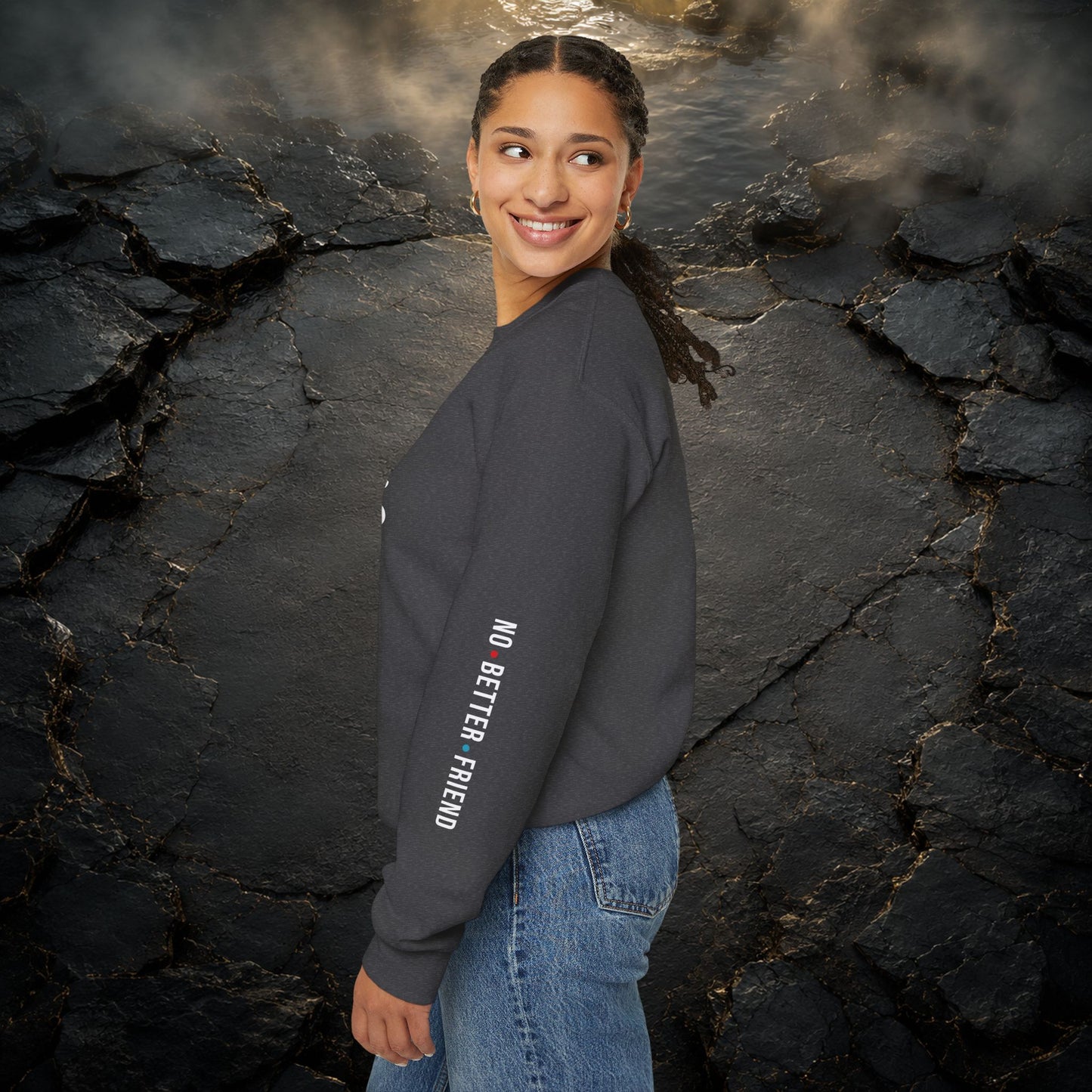 JESUS Crewneck Sweatshirt | Christian Streetwear | Faith Apparel