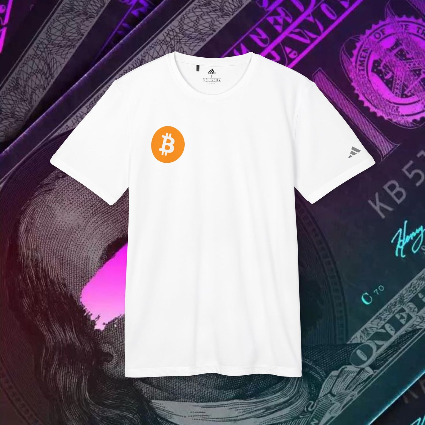 adidas® Unisex Sport T-shirt ( Bitcoin - BTC )