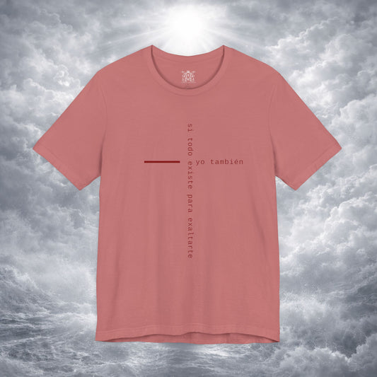 Yo También — Apocalipsis 4:11 Camiseta Cristiana Cruz Tipográfica | Christ Scouts