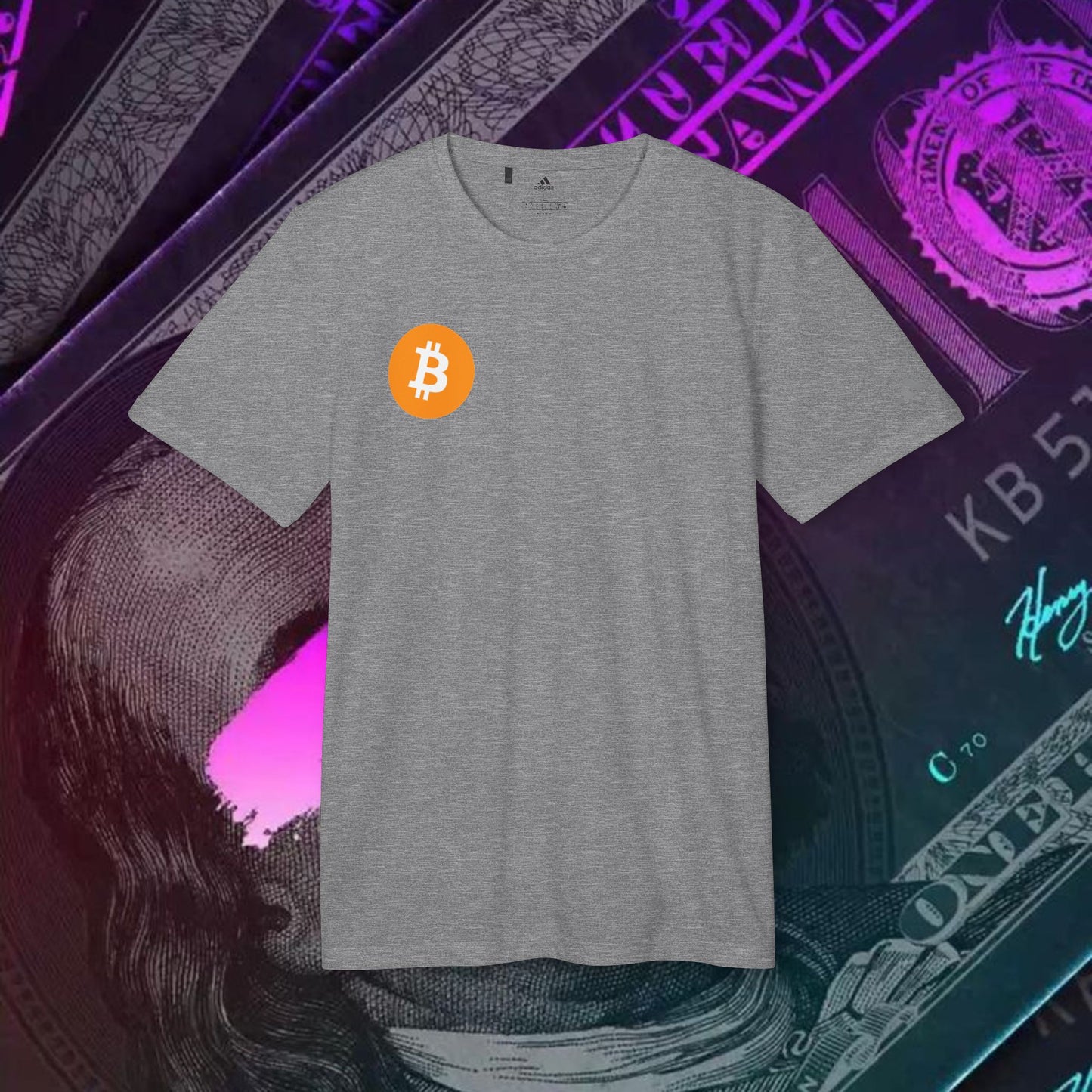 adidas® Unisex Sport T-shirt ( Bitcoin - BTC )