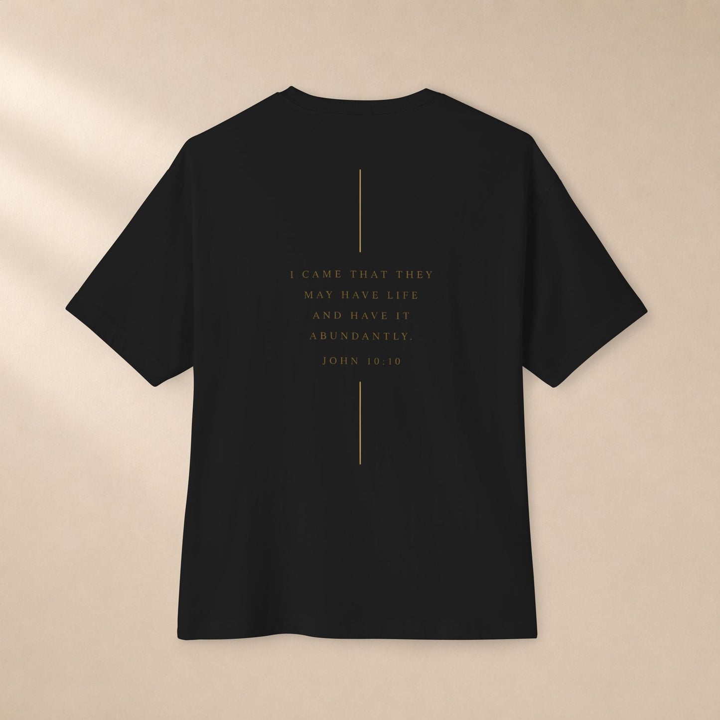 Abundant Life Oversized Boxy Tee | John 10:10 Christian Shirt | Have Life Abundantly
