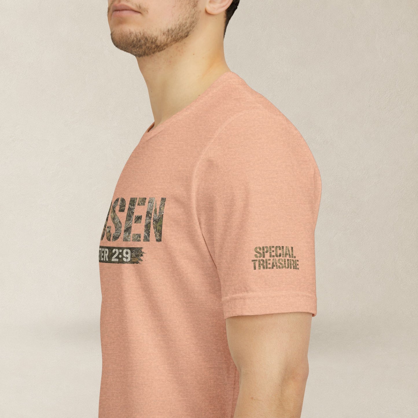 CHOSEN Camo Tee, Royal Priesthood, Special Treasure | 1 Peter 2:9 Christian Apparel