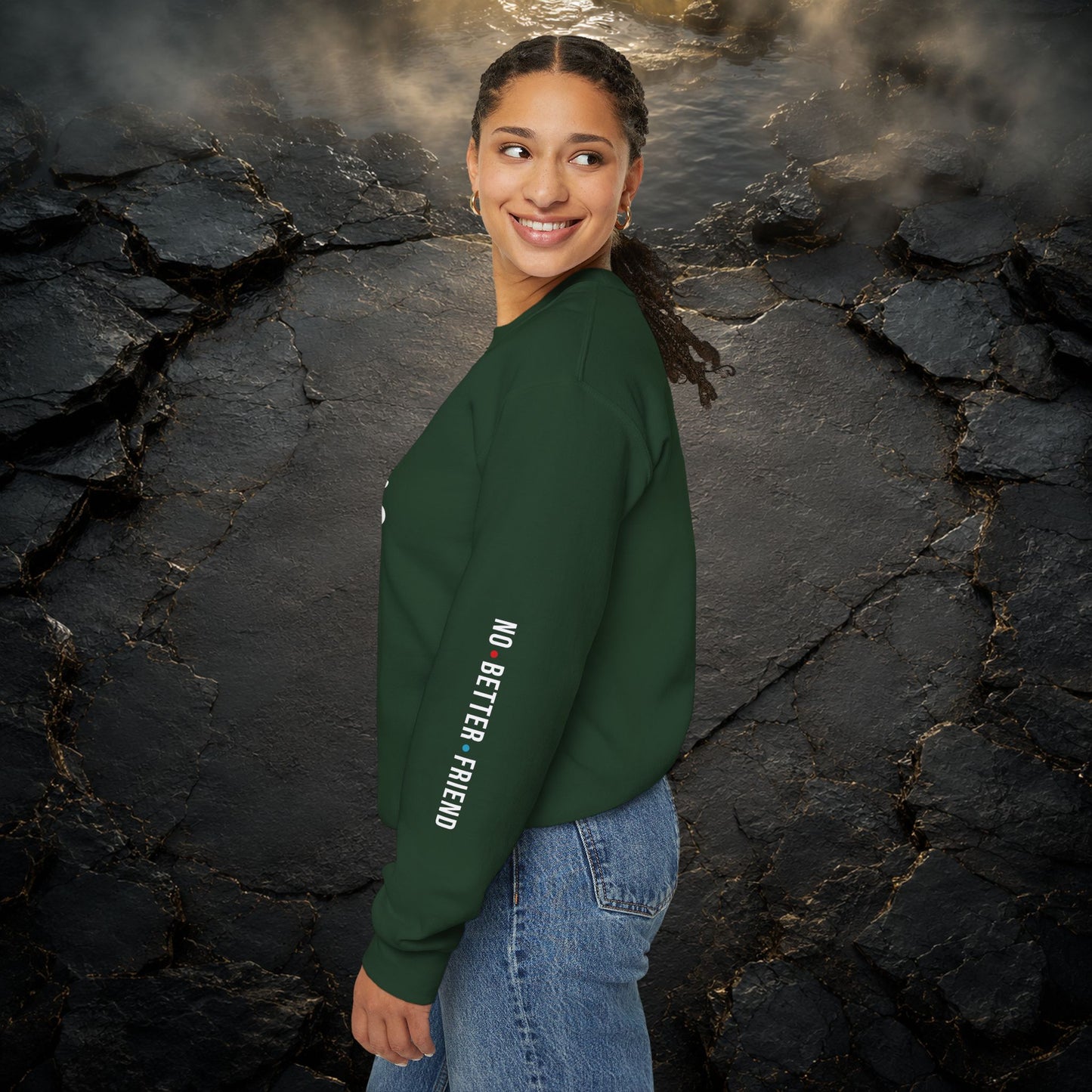 JESUS Crewneck Sweatshirt | Christian Streetwear | Faith Apparel