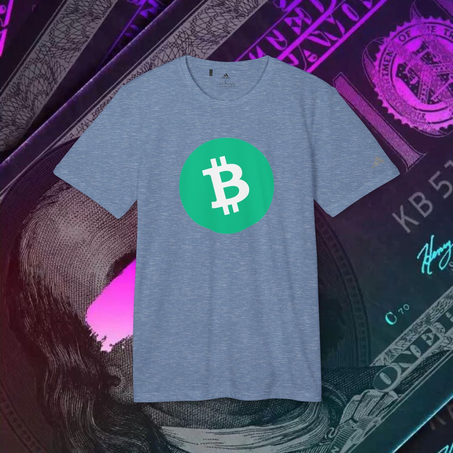 adidas® Unisex Sport T-shirt ( Bitcoin Cash - BCH ) big logo