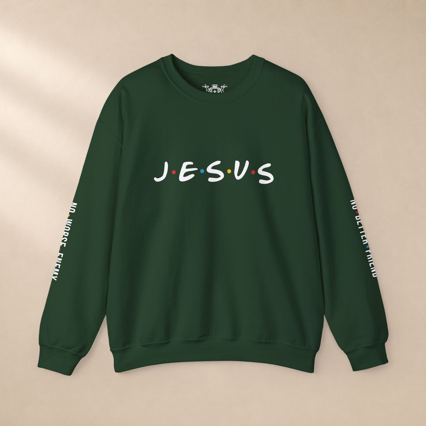 JESUS Crewneck Sweatshirt | Christian Streetwear | Faith Apparel