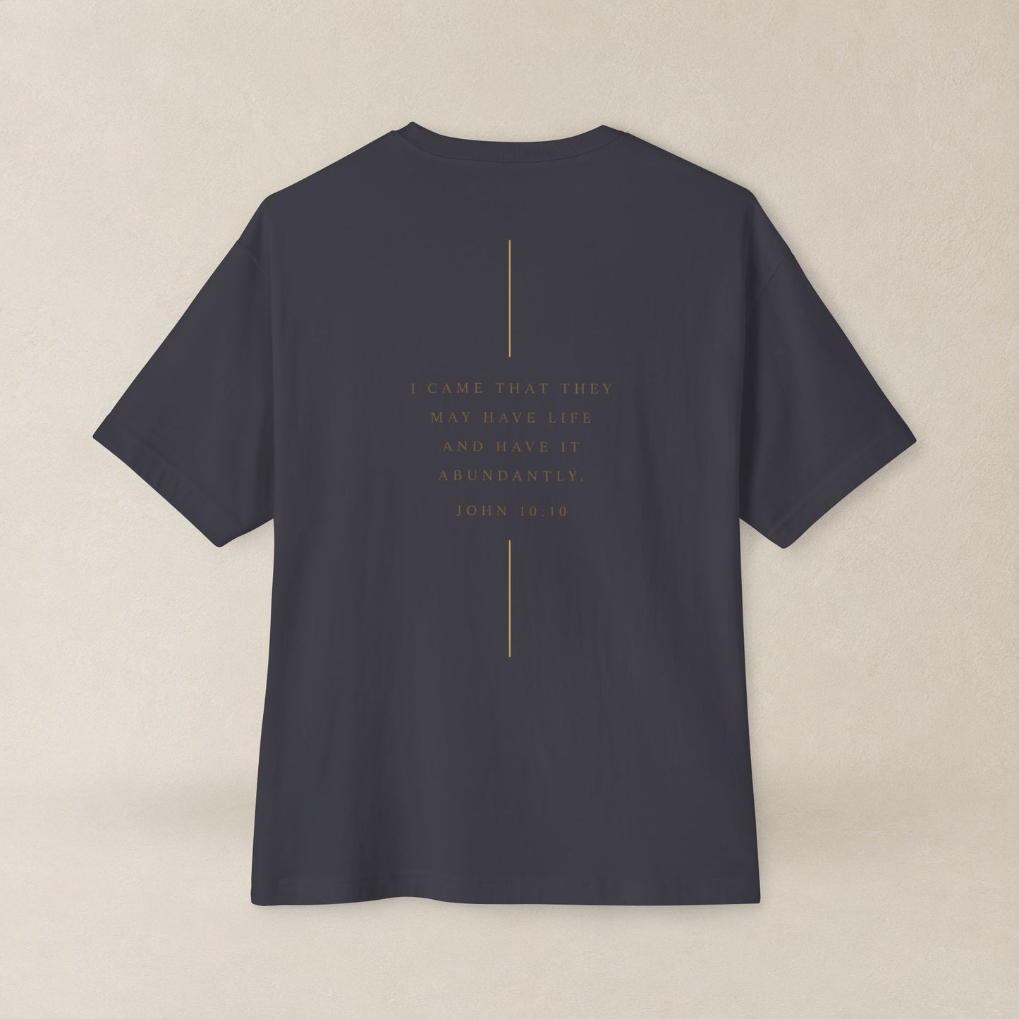 Abundant Life Oversized Boxy Tee | John 10:10 Christian Shirt | Have Life Abundantly