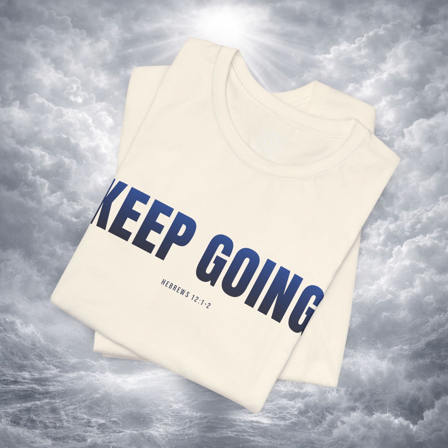 KEEP GOING Run With Endurance | Christian Tee | Hebrews 12: 1-2