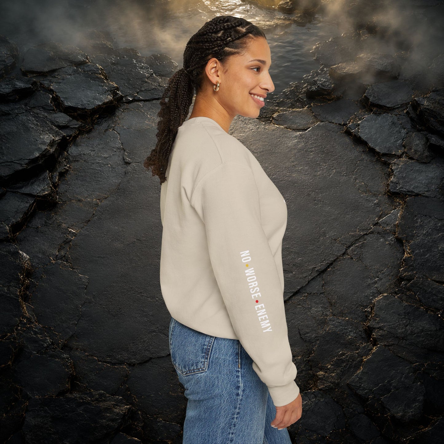 JESUS Crewneck Sweatshirt | Christian Streetwear | Faith Apparel