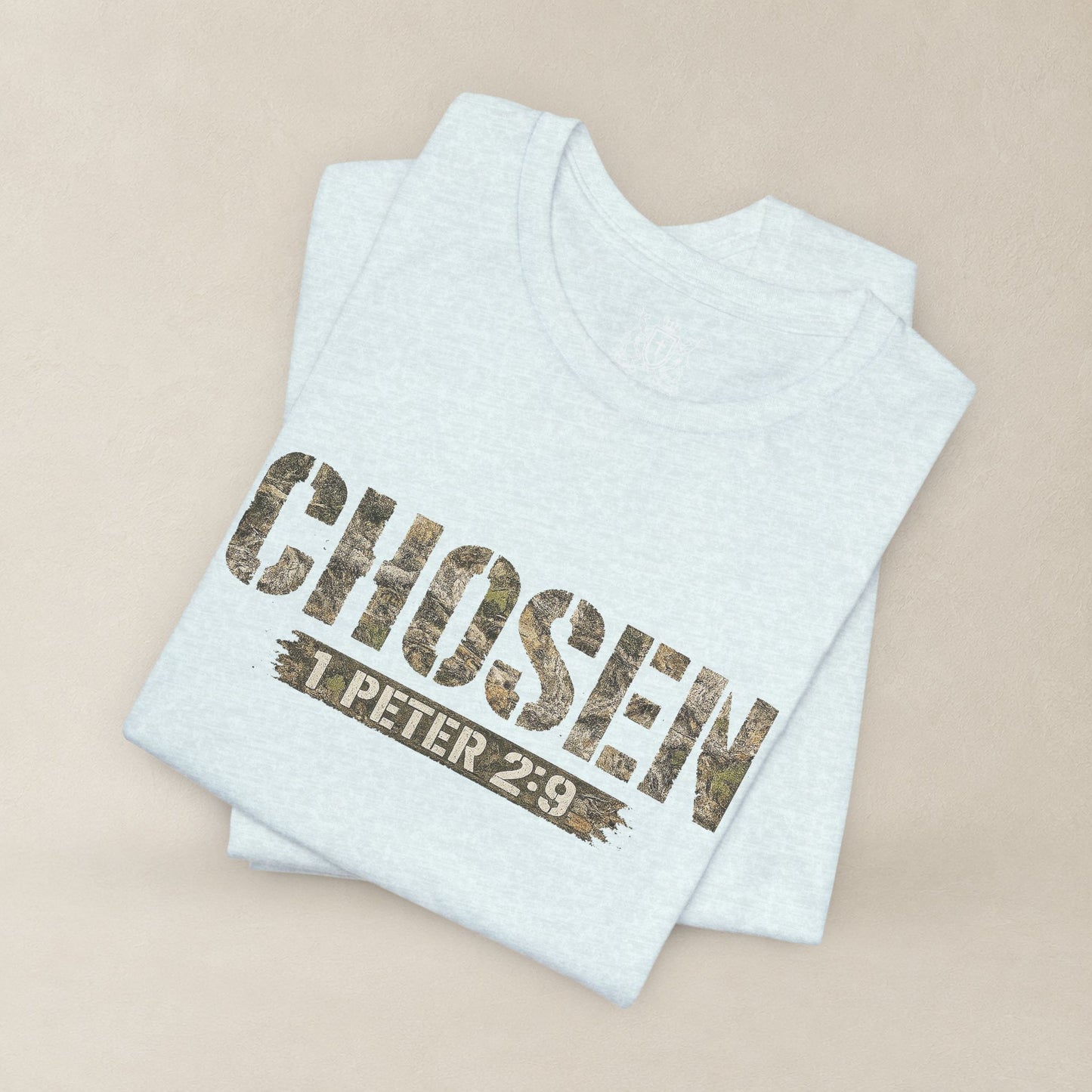 CHOSEN Camo Tee, Royal Priesthood, Special Treasure | 1 Peter 2:9 Christian Apparel