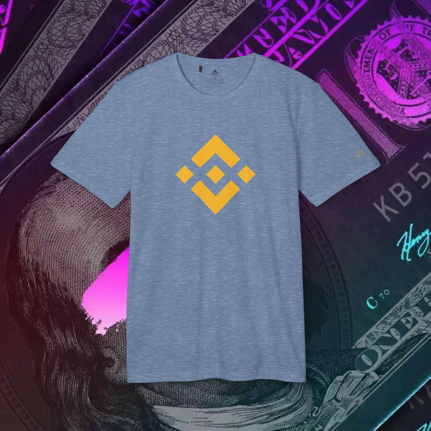 adidas® Unisex Sport T-shirt ( Binance - BNB ) big logo