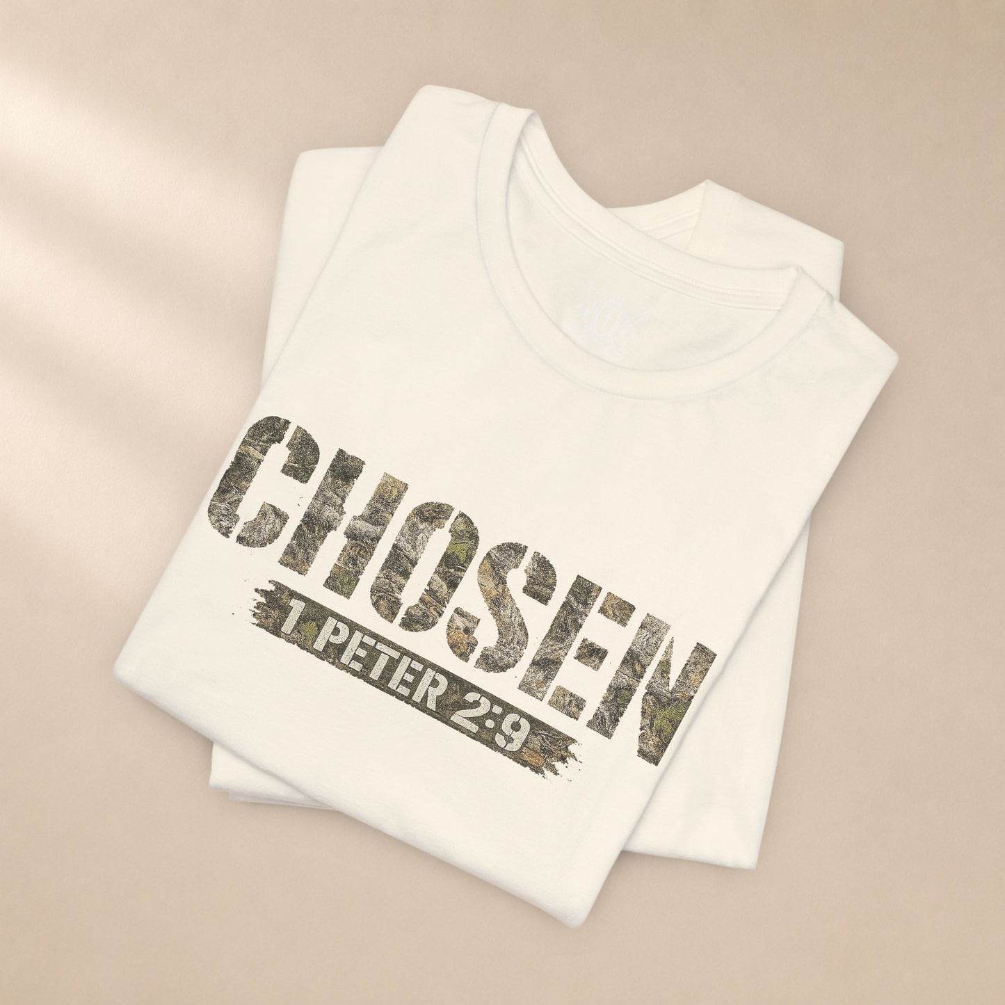 CHOSEN Camo Tee, Royal Priesthood, Special Treasure | 1 Peter 2:9 Christian Apparel