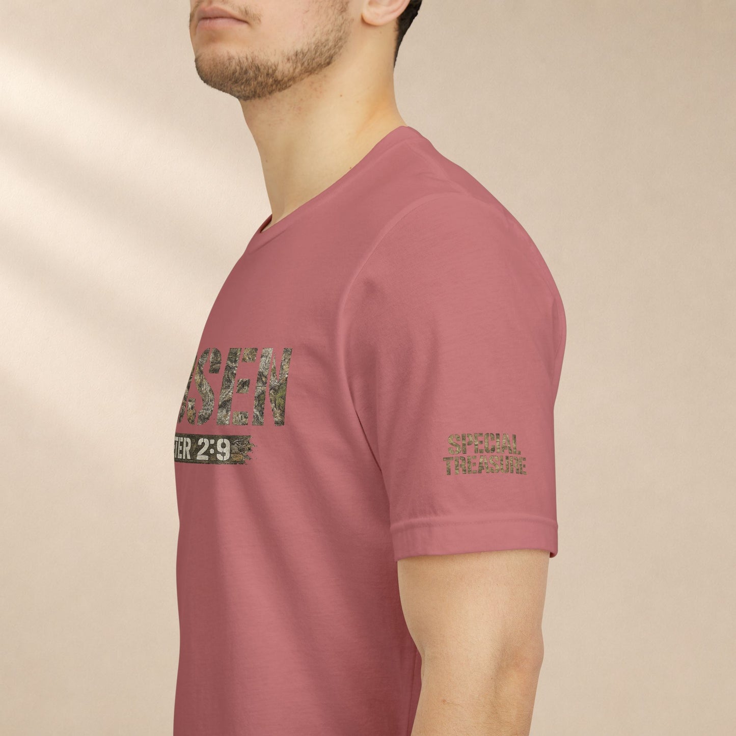 CHOSEN Camo Tee, Royal Priesthood, Special Treasure | 1 Peter 2:9 Christian Apparel