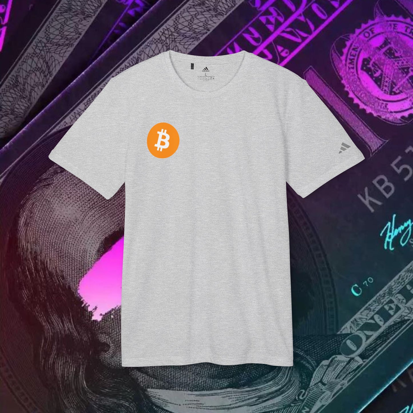 adidas® Unisex Sport T-shirt ( Bitcoin - BTC )