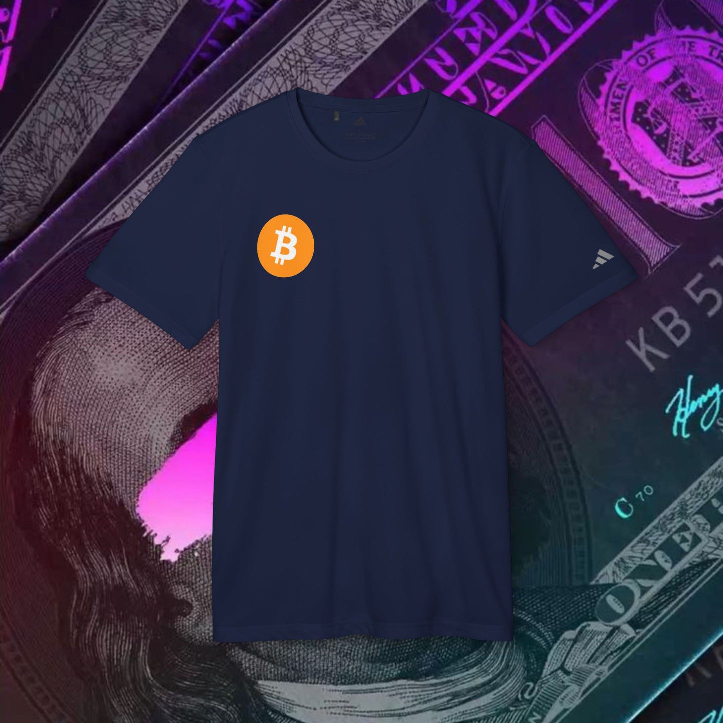 adidas® Unisex Sport T-shirt ( Bitcoin - BTC )