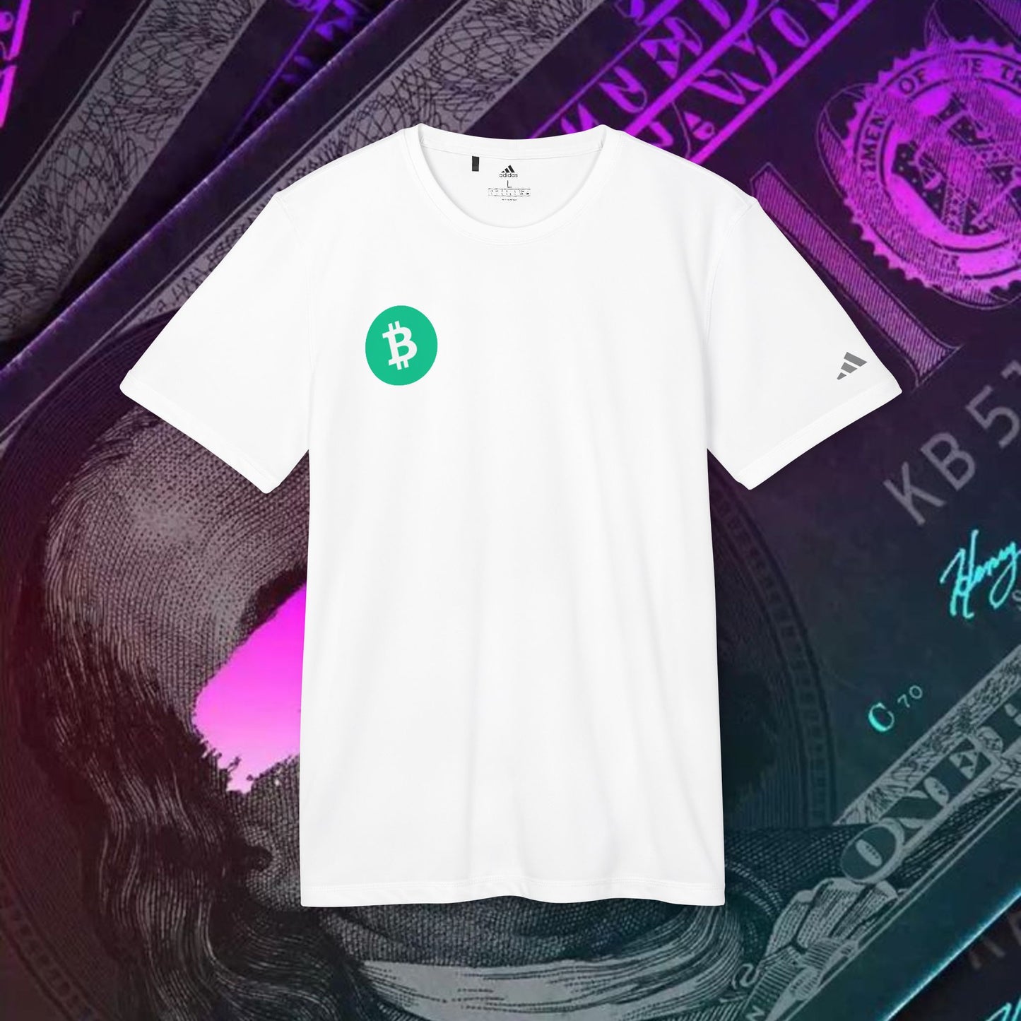 adidas® Unisex Sport T-shirt ( Bitcoin Cash - BCH )