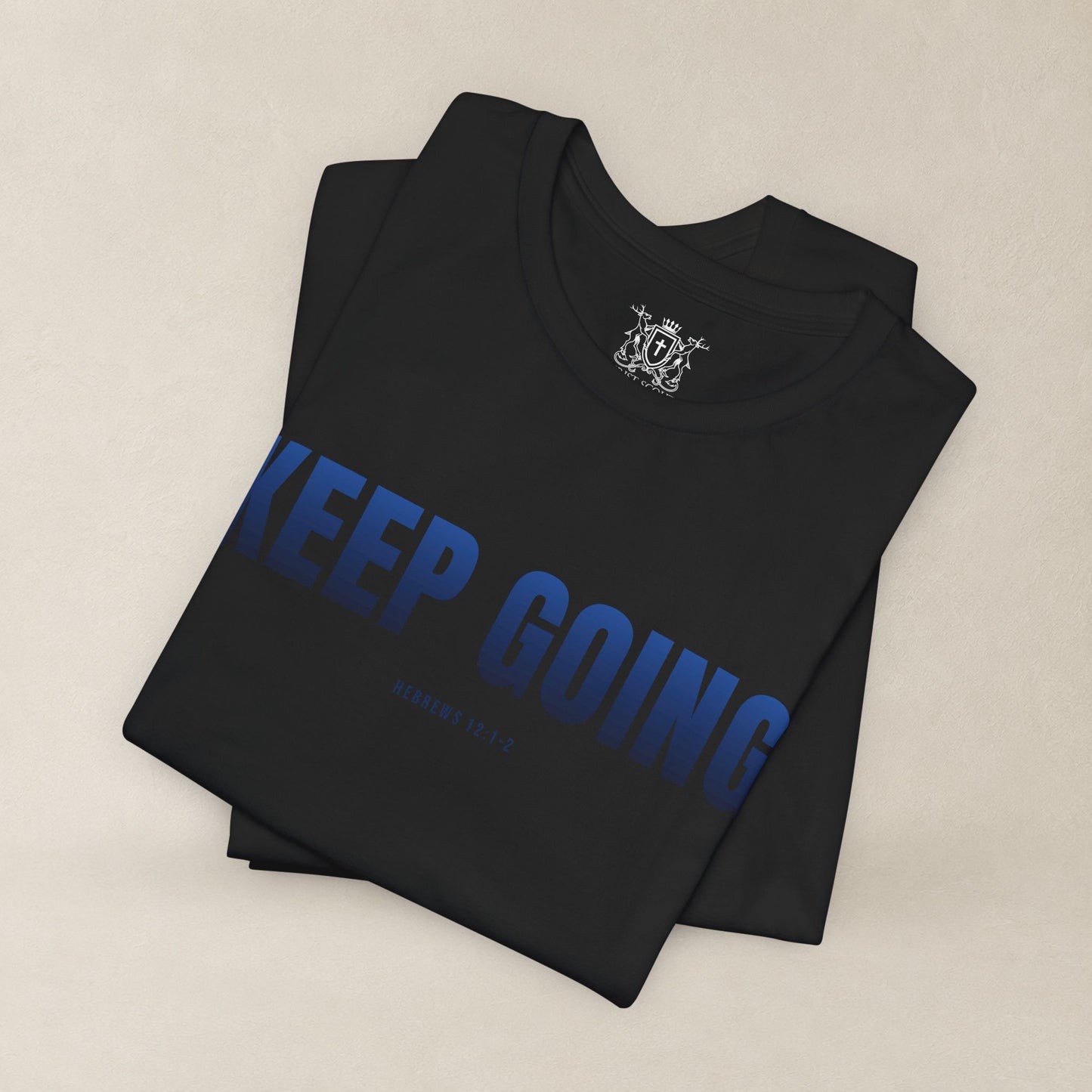KEEP GOING Run With Endurance | Christian Tee | Hebrews 12: 1-2