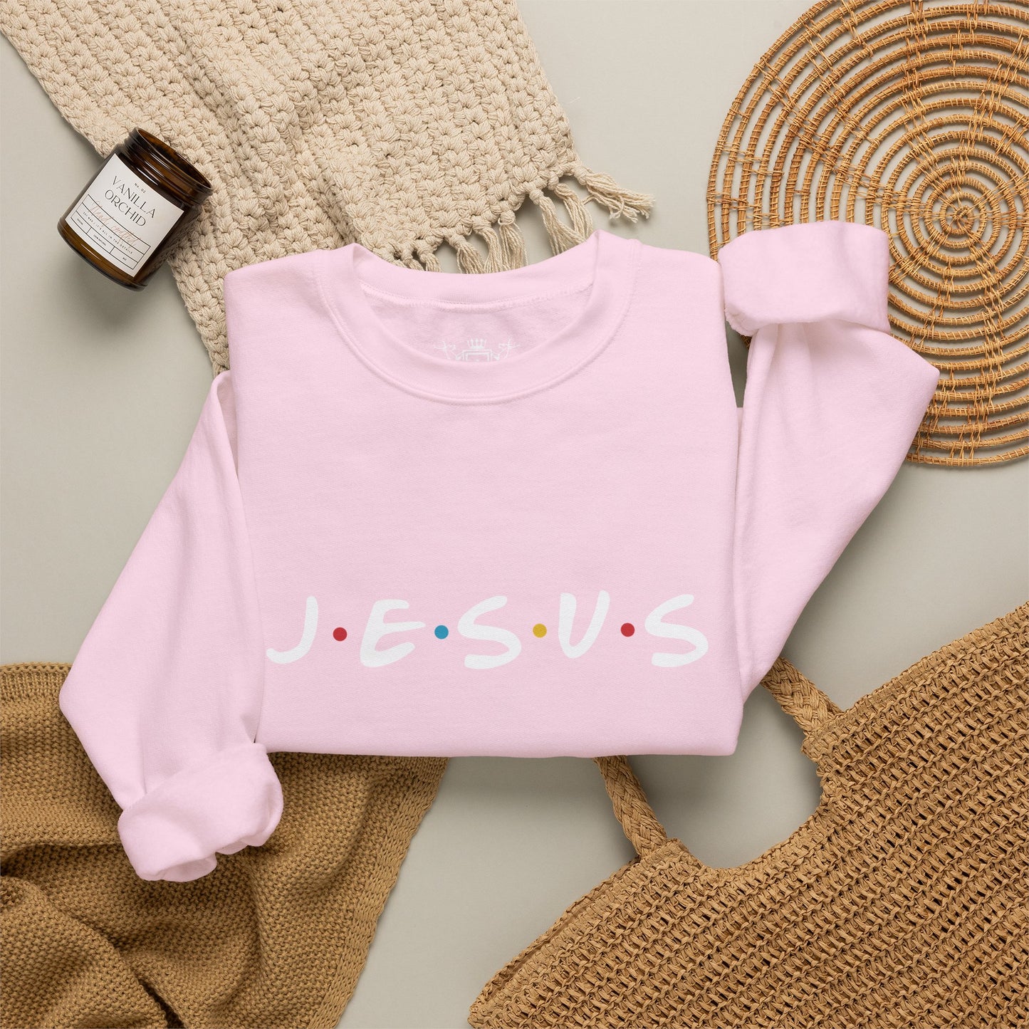 JESUS Crewneck Sweatshirt | Christian Streetwear | Faith Apparel