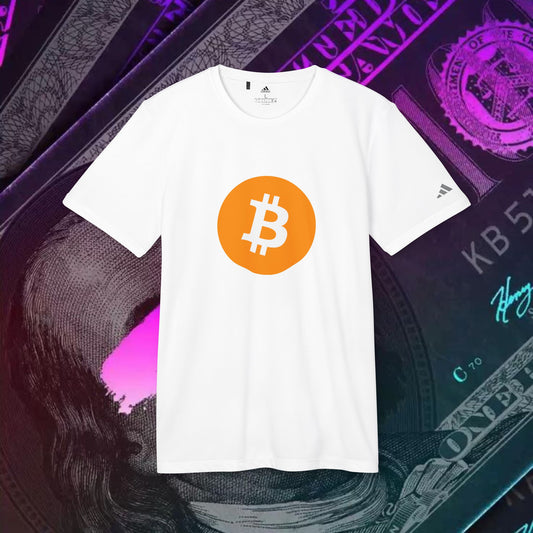 adidas® Unisex Sport T-shirt ( Bitcoin - BTC ) big logo