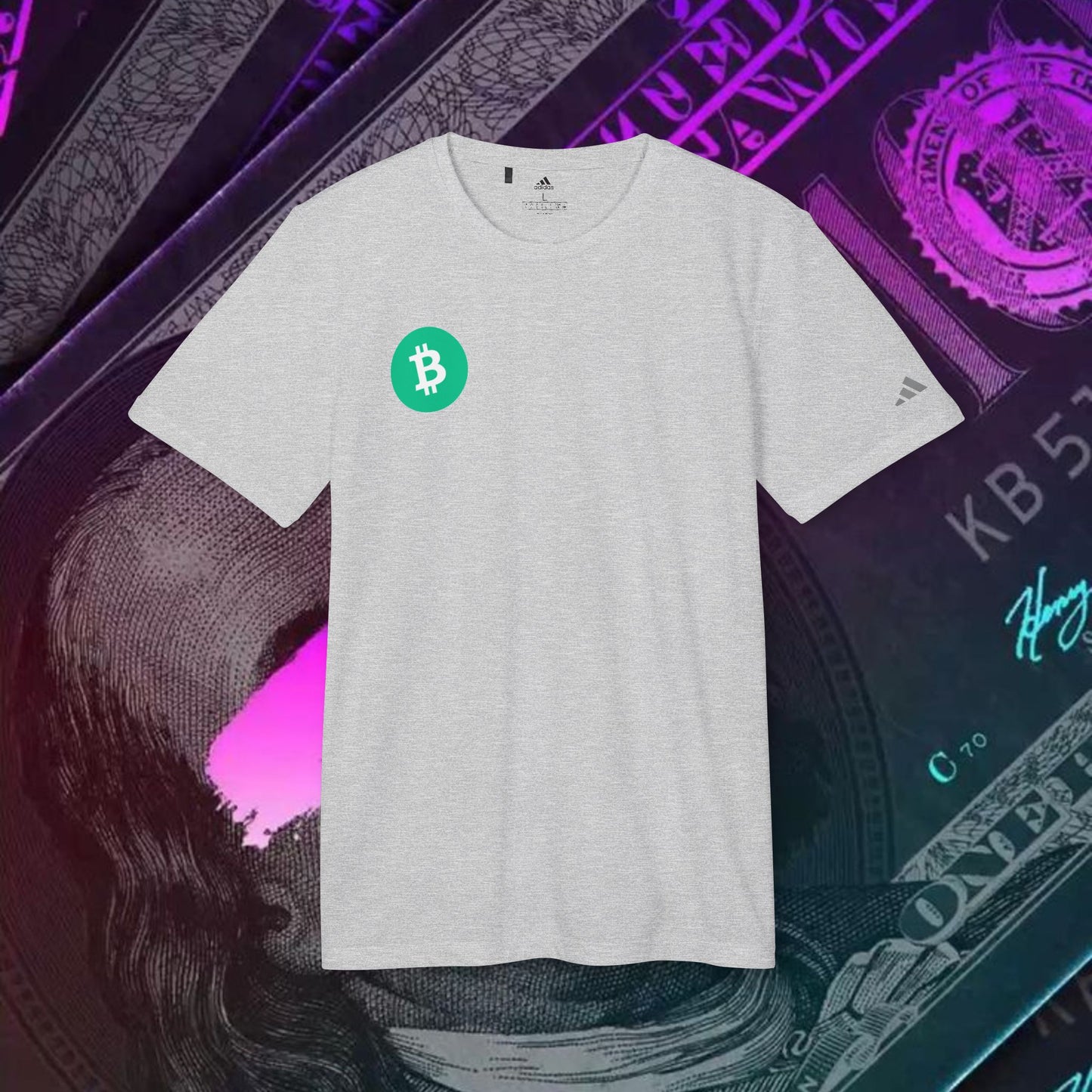 adidas® Unisex Sport T-shirt ( Bitcoin Cash - BCH )