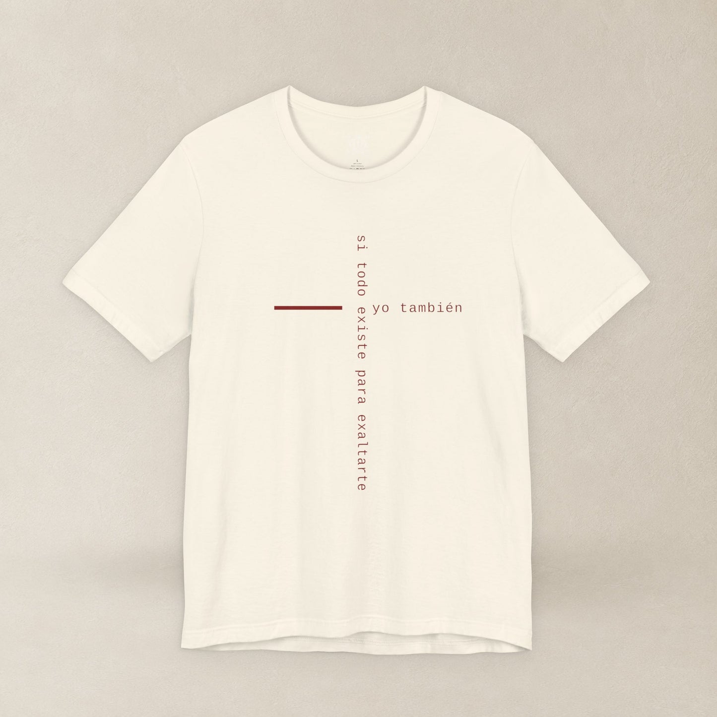 Yo También — Apocalipsis 4:11 Camiseta Cristiana Cruz Tipográfica | Christ Scouts