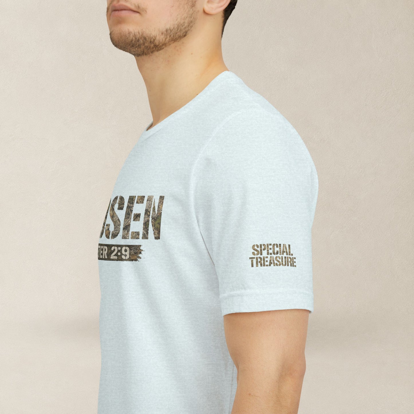 CHOSEN Camo Tee, Royal Priesthood, Special Treasure | 1 Peter 2:9 Christian Apparel