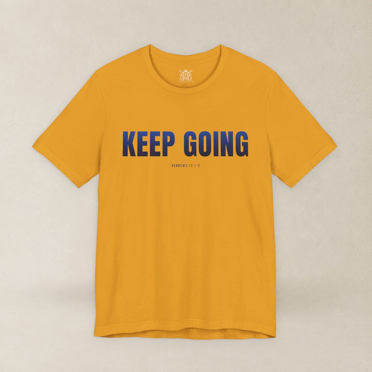KEEP GOING Run With Endurance | Christian Tee | Hebrews 12: 1-2
