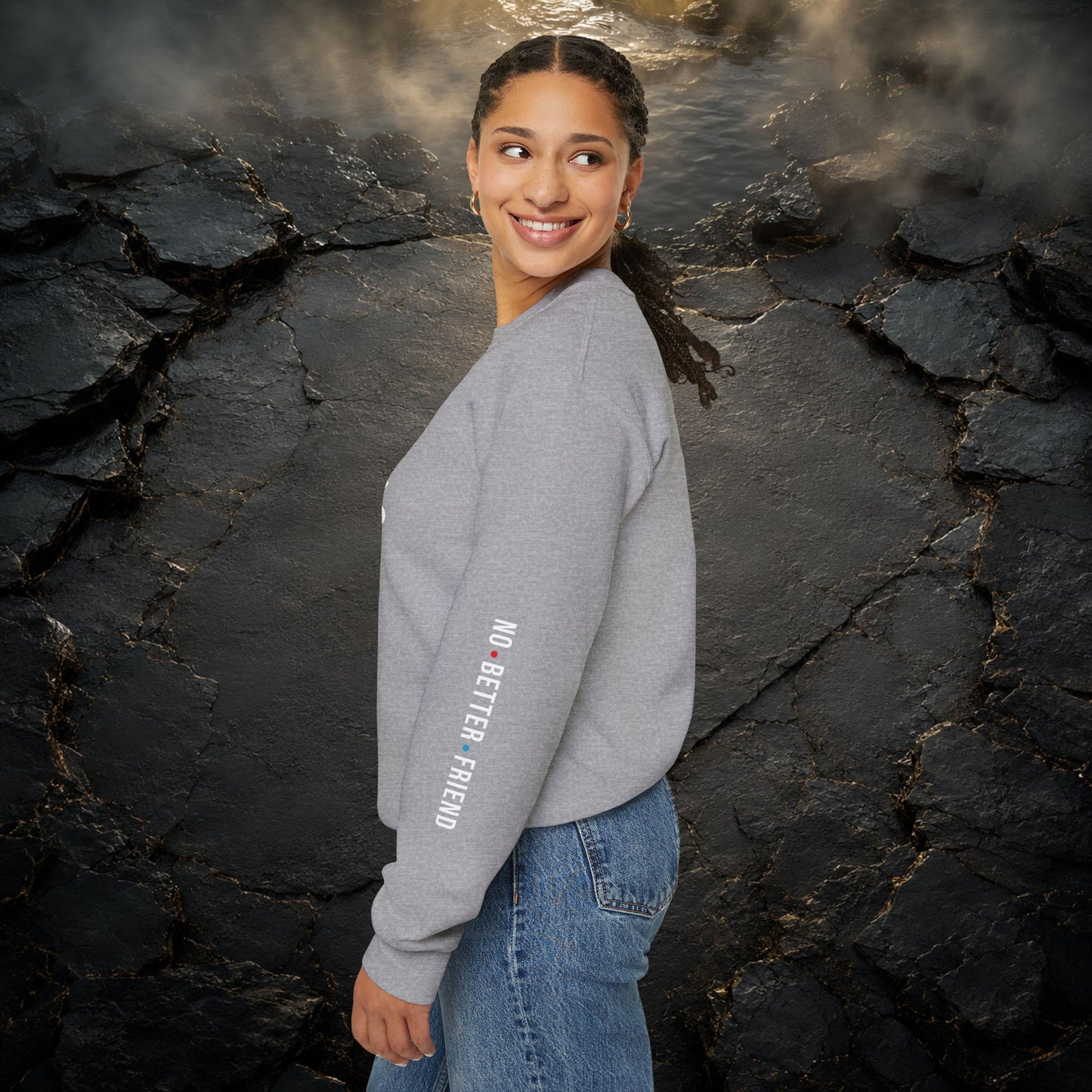 JESUS Crewneck Sweatshirt | Christian Streetwear | Faith Apparel