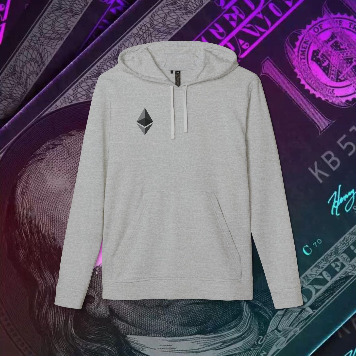 adidas® Unisex Fleece Hoodie (Ethereum - ETH)