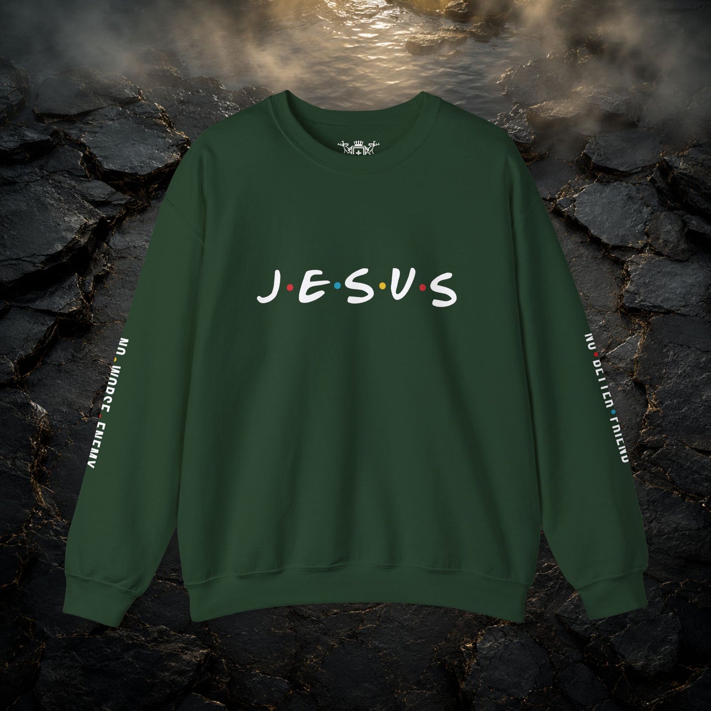 JESUS Crewneck Sweatshirt | Christian Streetwear | Faith Apparel