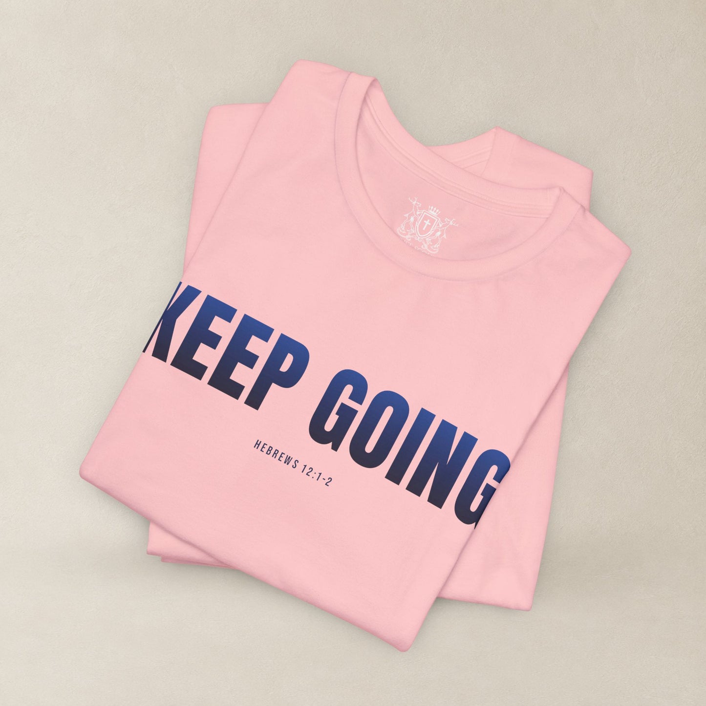 KEEP GOING Run With Endurance | Christian Tee | Hebrews 12: 1-2