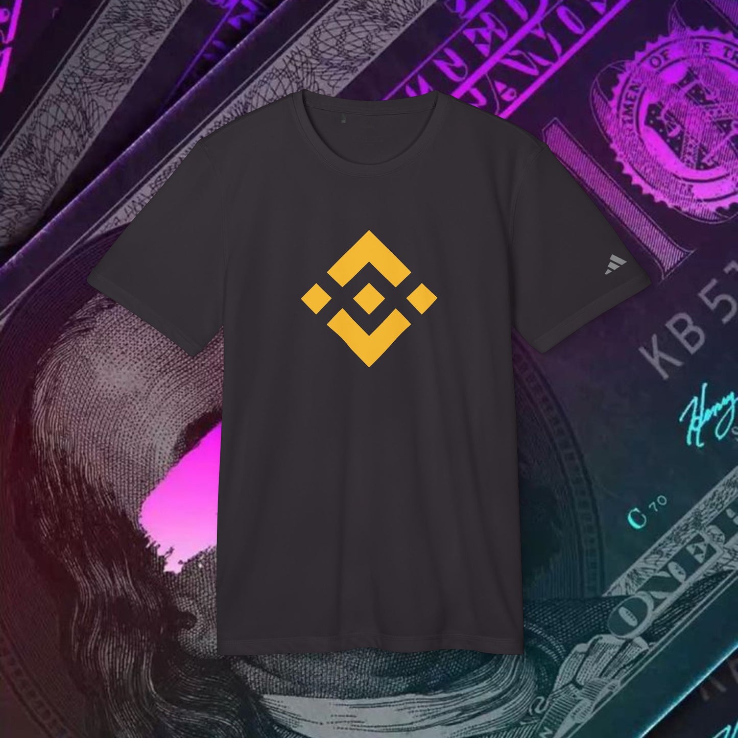 adidas® Unisex Sport T-shirt ( Binance - BNB ) big logo