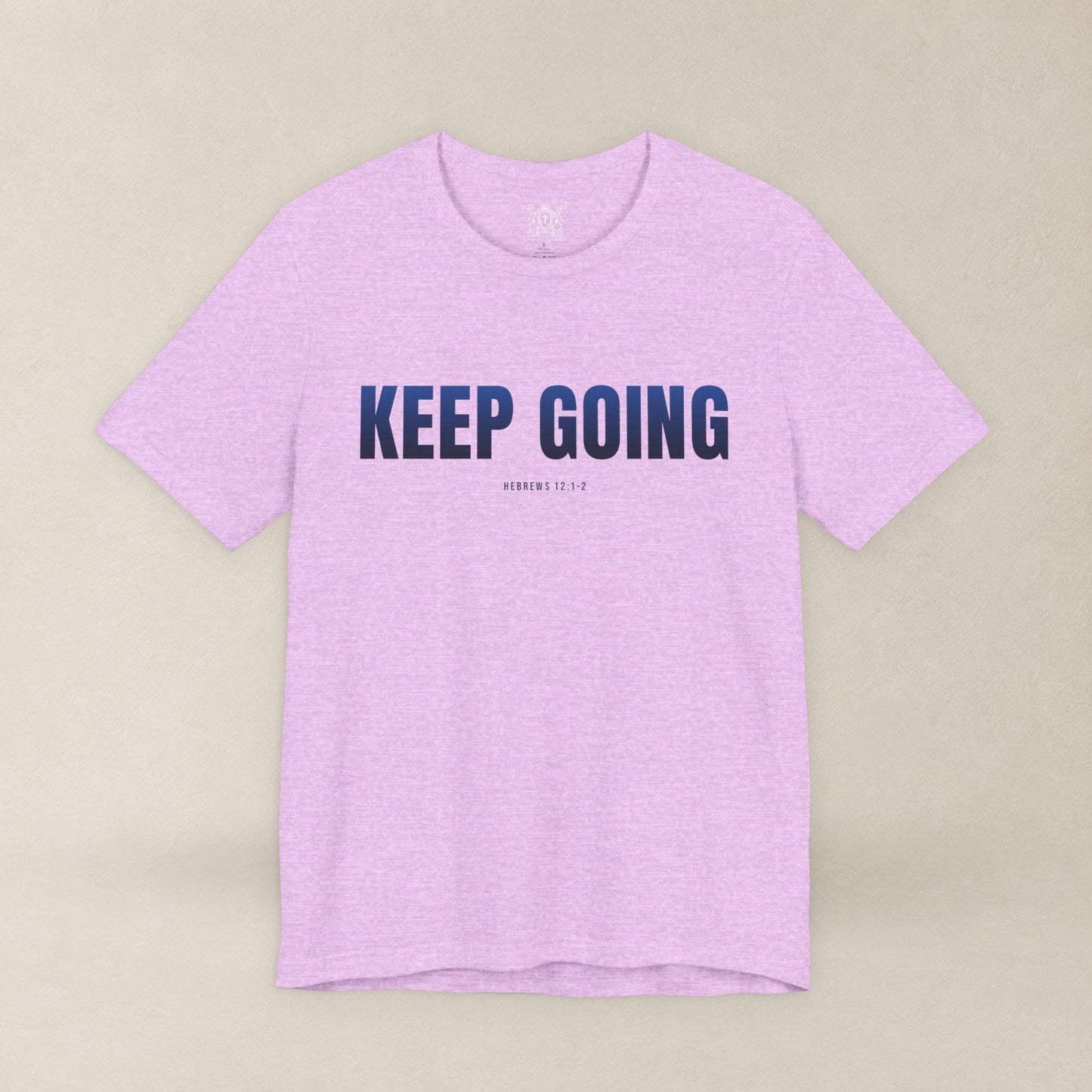 KEEP GOING Run With Endurance | Christian Tee | Hebrews 12: 1-2