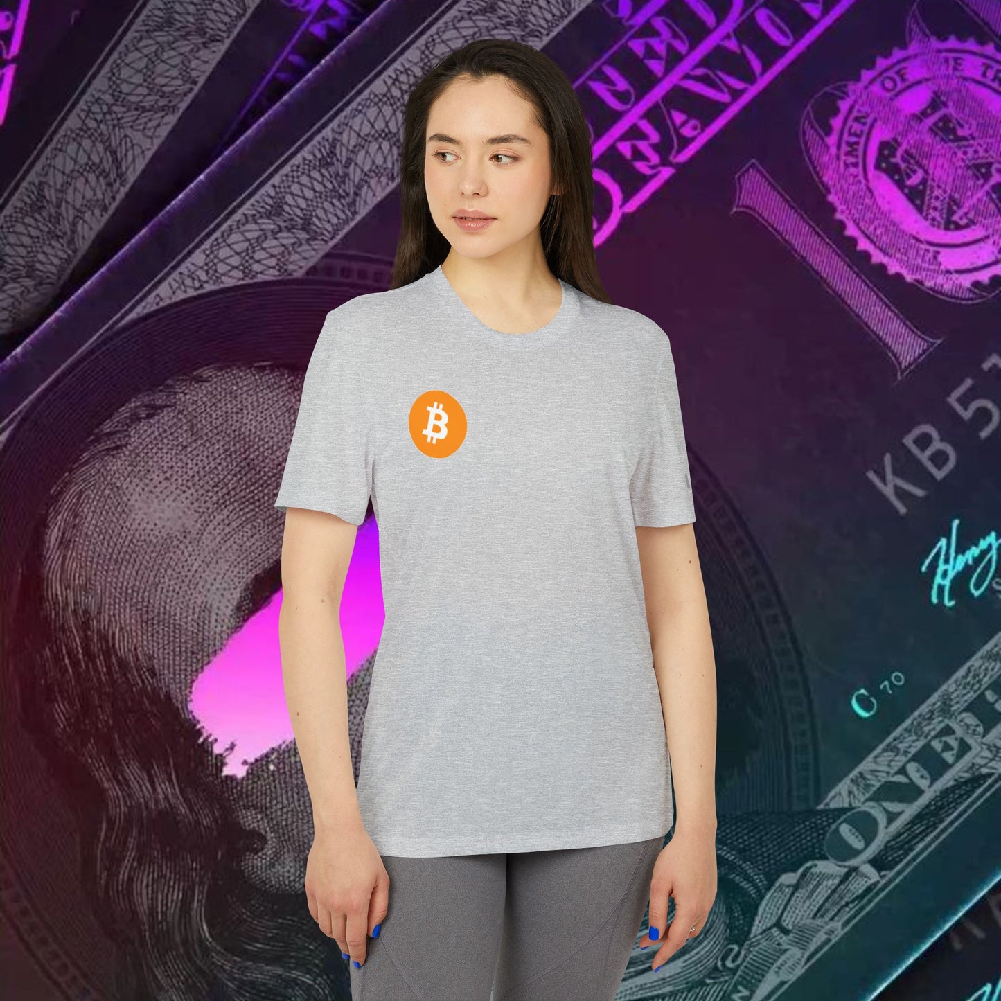 adidas® Unisex Sport T-shirt ( Bitcoin - BTC )