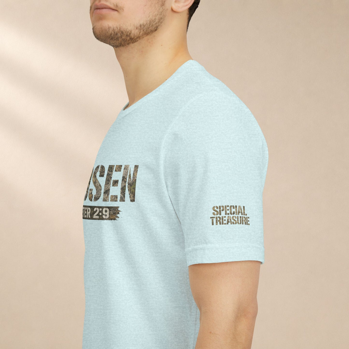 CHOSEN Camo Tee, Royal Priesthood, Special Treasure | 1 Peter 2:9 Christian Apparel