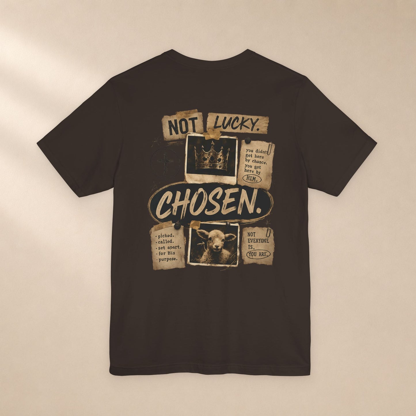 Not Lucky. Chosen. | Christian Graphic Tee | 1 Peter 2:9