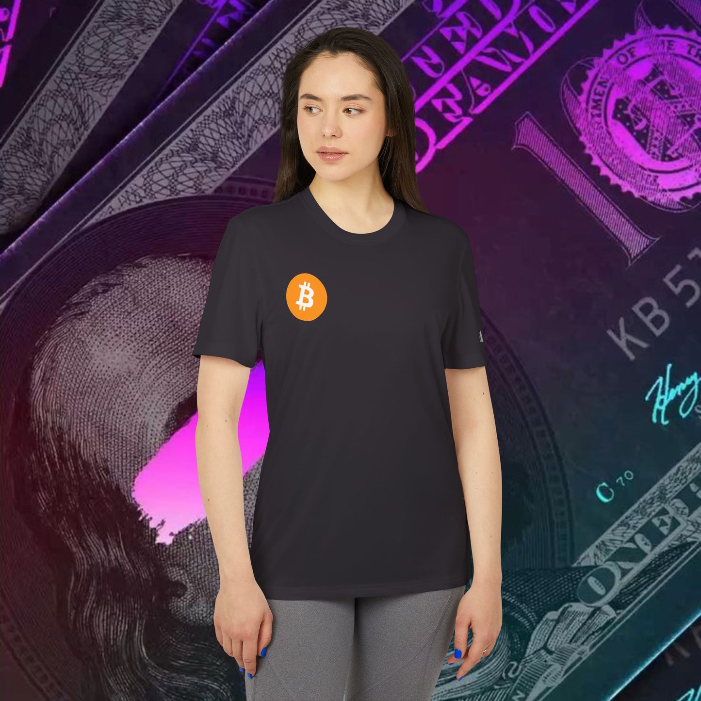 adidas® Unisex Sport T-shirt ( Bitcoin - BTC )